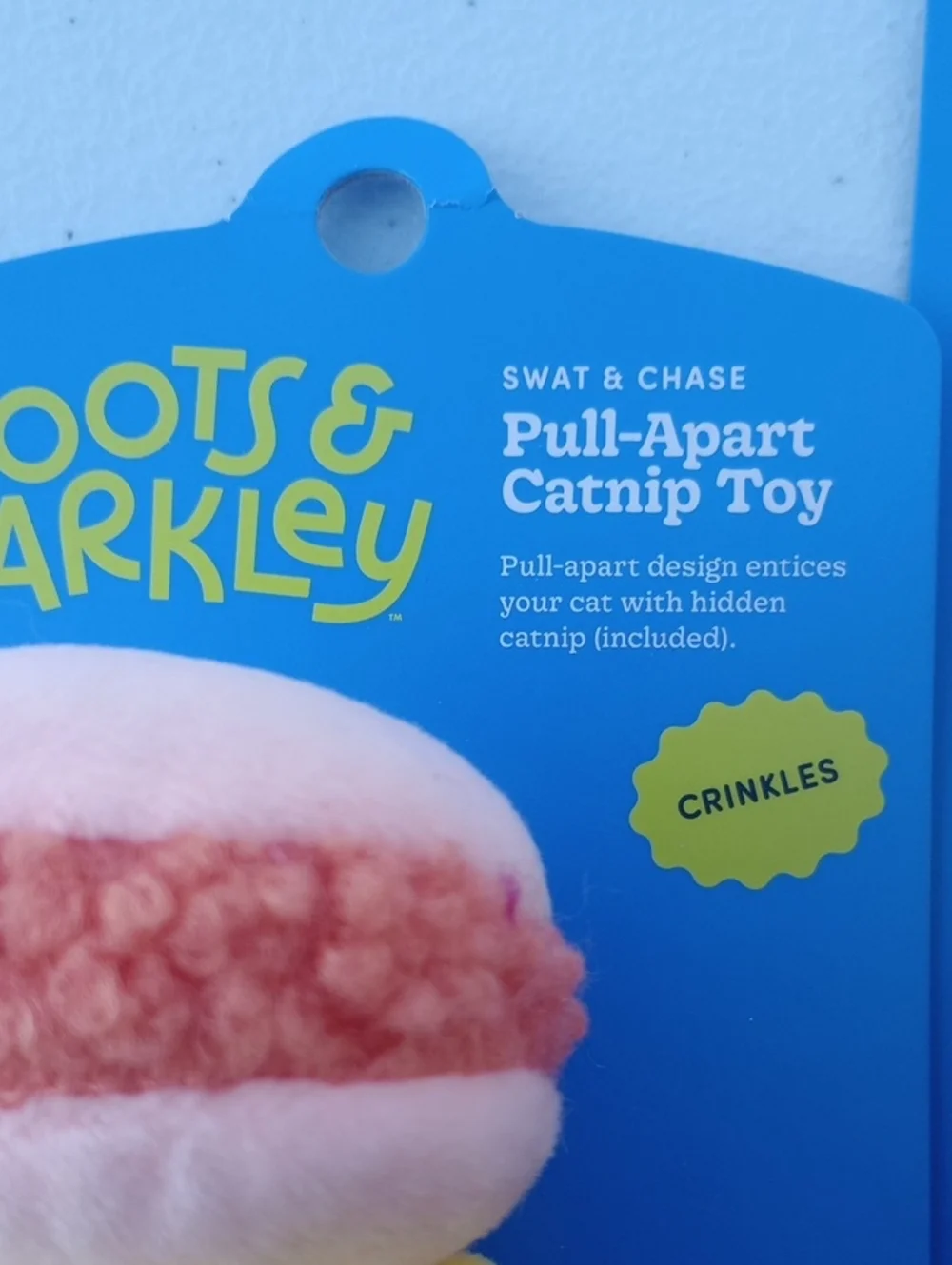 New Boots And Barkley Swat And Chase Pull-A-Part Catnip Toy Includes Two
